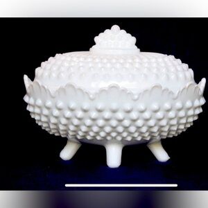 Fenton covered candy dish